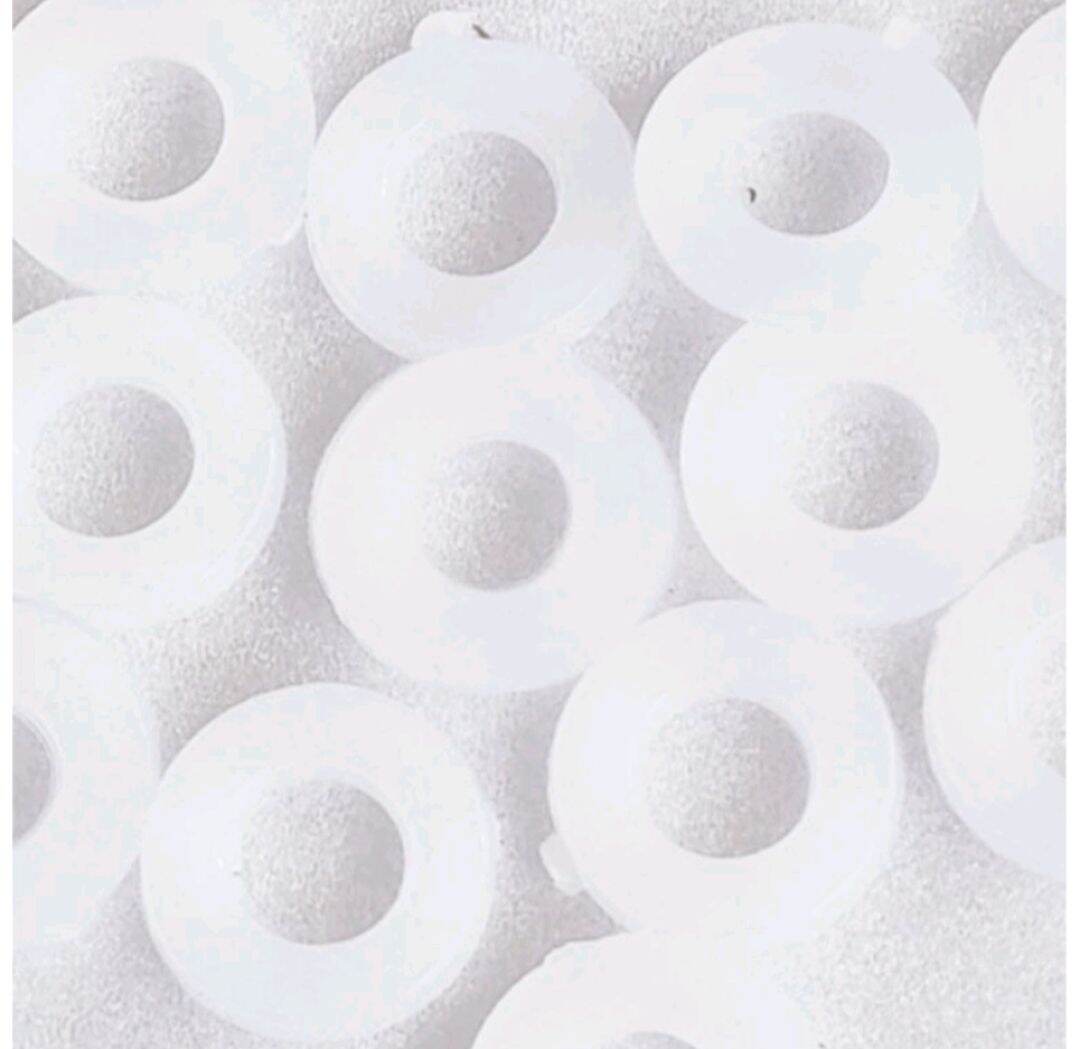 Lông đền cao su trắng lổ 5ly x11 x50 gram...