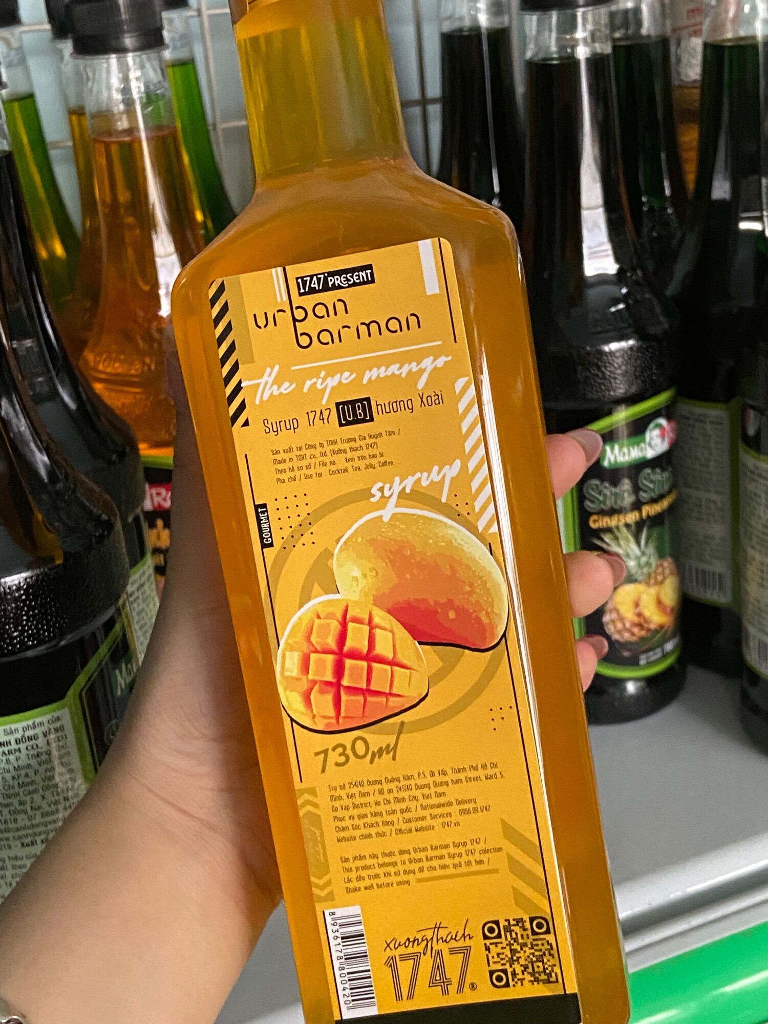 Syrup 1747 URBAN - ĐỦ MÙI - 730ml