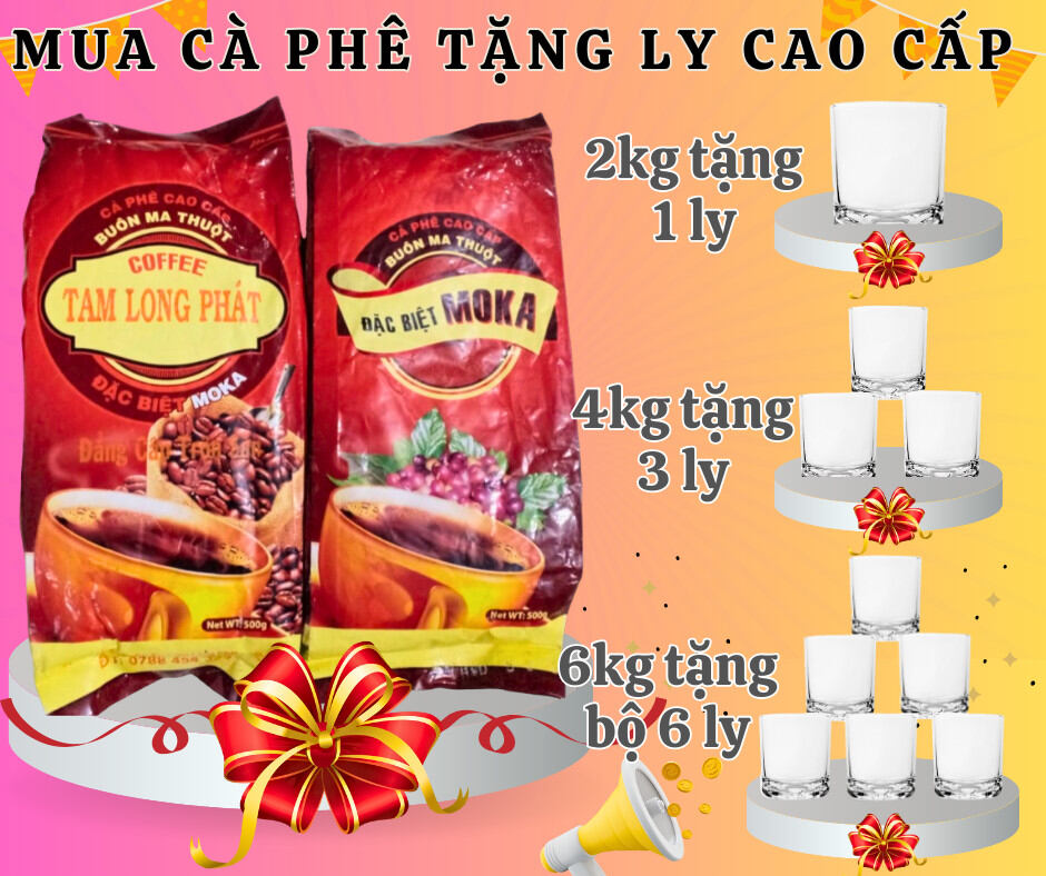 Cà phê moka cao cấp tam long phát cà phê rang xay pha phin moka cao cấp chất lượng