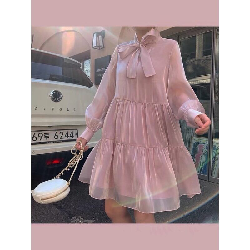 Váy babydoll xếp tầng