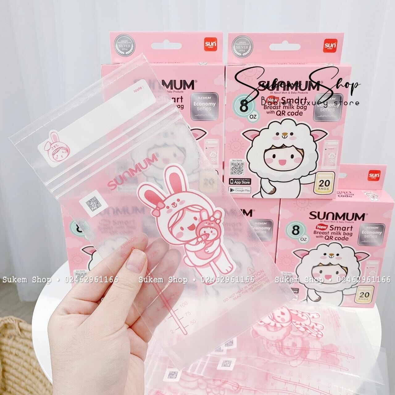 Túi Trữ Sữa Sunmum Thái Lan 100ml/150ml/250ml