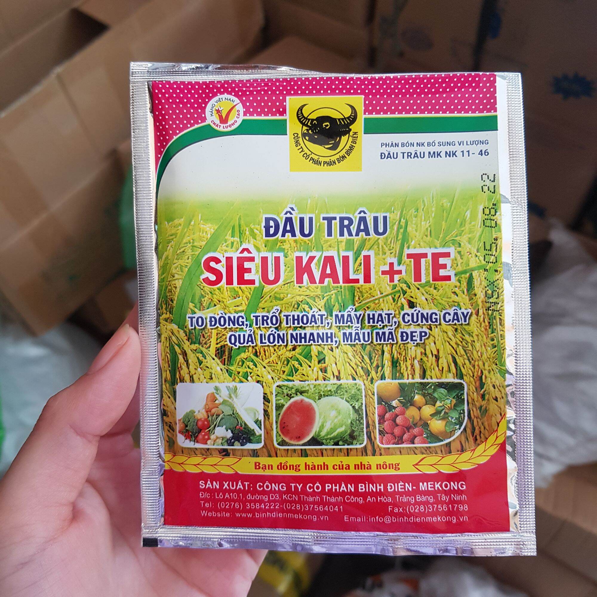 Phân bón siêu Kali Đầu Trâu