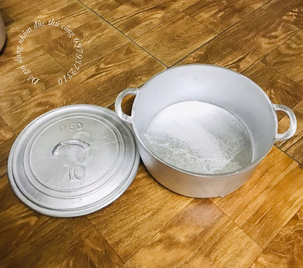 XOONG GANG ĐÚC THỦ CÔNG LÀNG NGHỀ SỐ 10 ( ĐK 23CM )