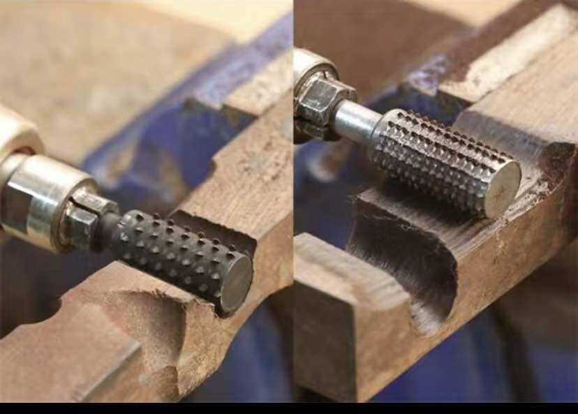 Bộ 5 đầu  mũi  phay mài  khắc  làm gỗ  lũa đa năng  cốt 6 đầu 12 mm