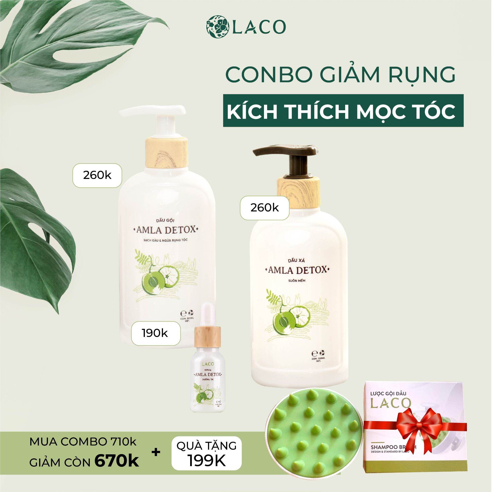 Serum Kích Thích Mọc Tóc AMLA LACO THIÊN NHIÊN [CHÍNH HÃNG]