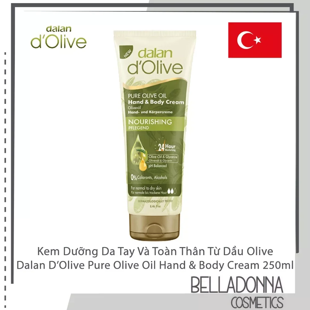 Chính hãng Kem Dưỡng Da Tay Và Toàn Thân Dalan d Olive PureOlive Oil