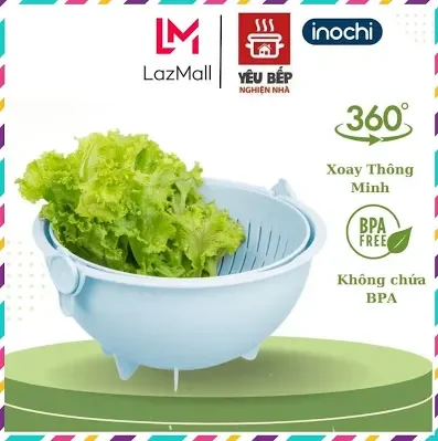 Bộ Thau Rổ xoay đa năng Yoko Inochi 28cm
