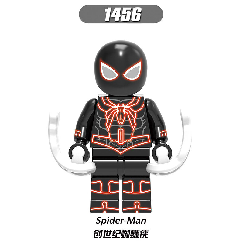 Spiderman Building Blocks Compatible Domestic Superhero Spiderman Figurine Doctor Octopus Green Gobl