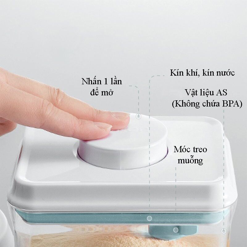 Hộp trữ sữa bột Ankou 2,3L