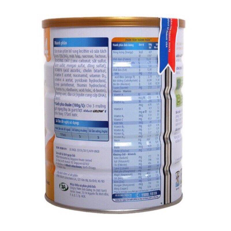 Sữa Bột Abbott Grow 4 900G