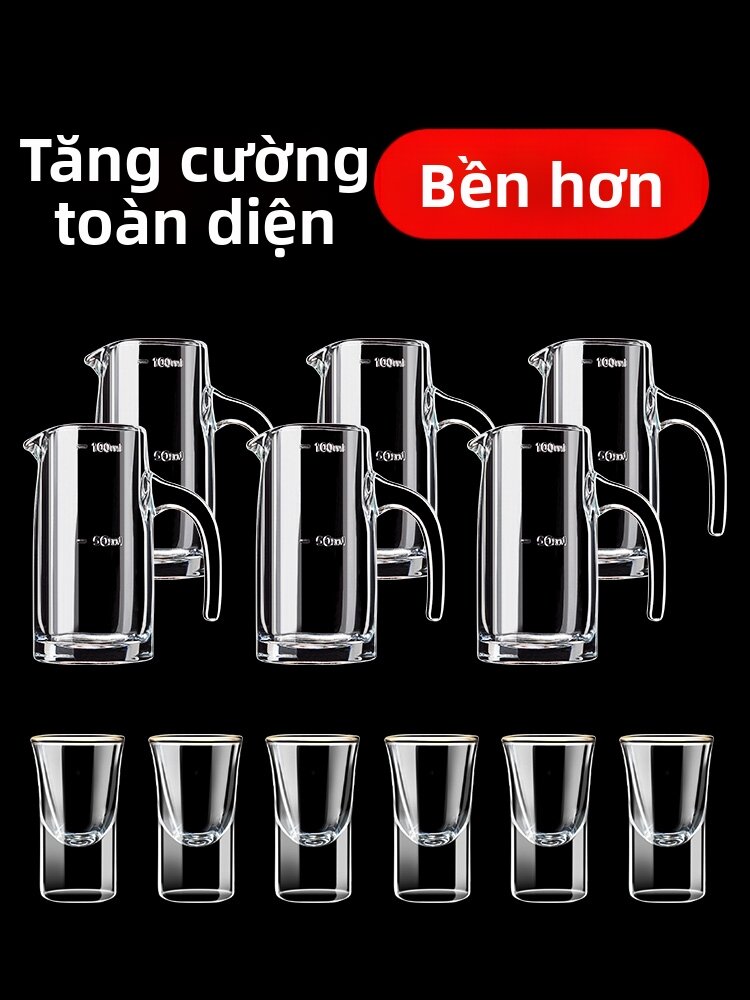 XIANGCAI | Bộ Rượu Baijiu Cao Cấp Dùng Tại Nhà Với Bình Pha Lê 100ml