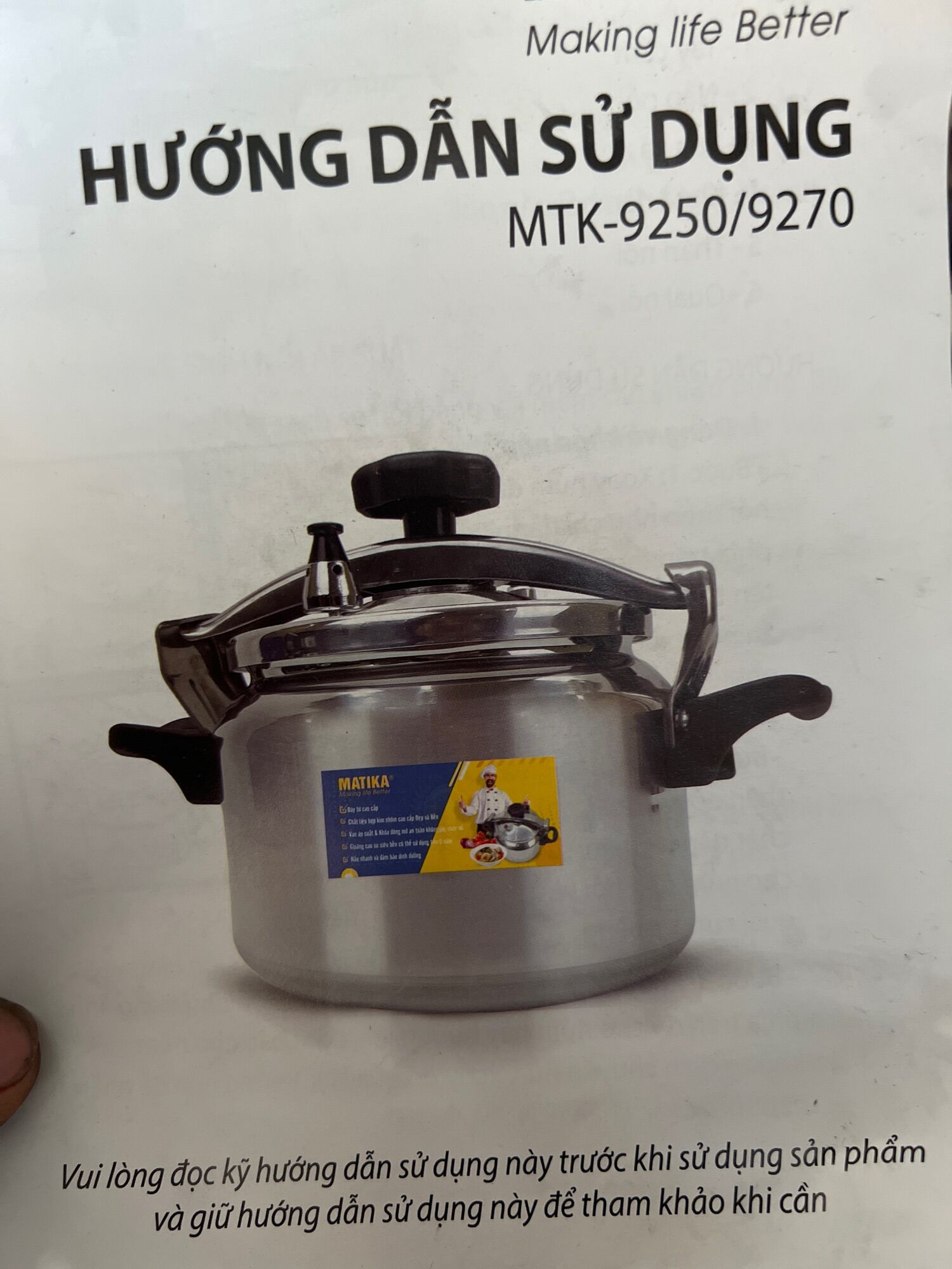 Nồi áp suất  7 lít MATIKA nồi đẹp