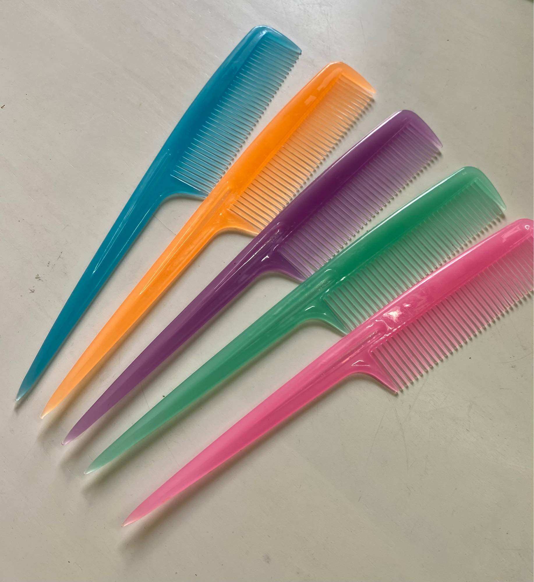 🎀Set 10 Cây Lược NHỌN Chải Tóc, Rẻ Ngôi Dễ Dàng (DÀI 20cm)