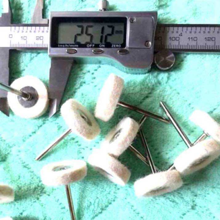 Trục đĩa nỉ đánh bóng 25mm cán 2.35mm/3mm