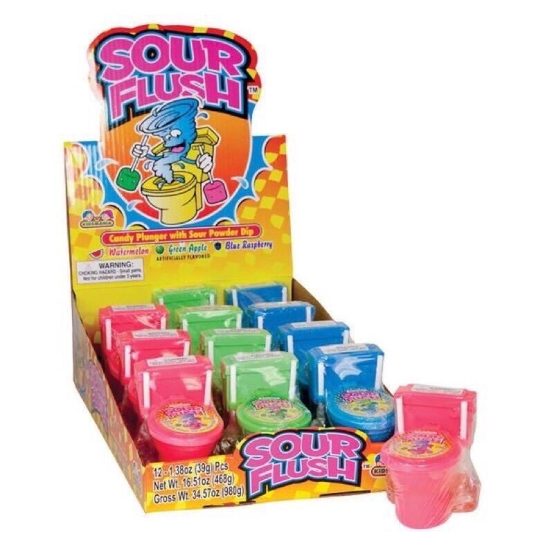 Kẹo mút bồn cầu Kidsmania Sour Flush 37k 1 cái 39g
