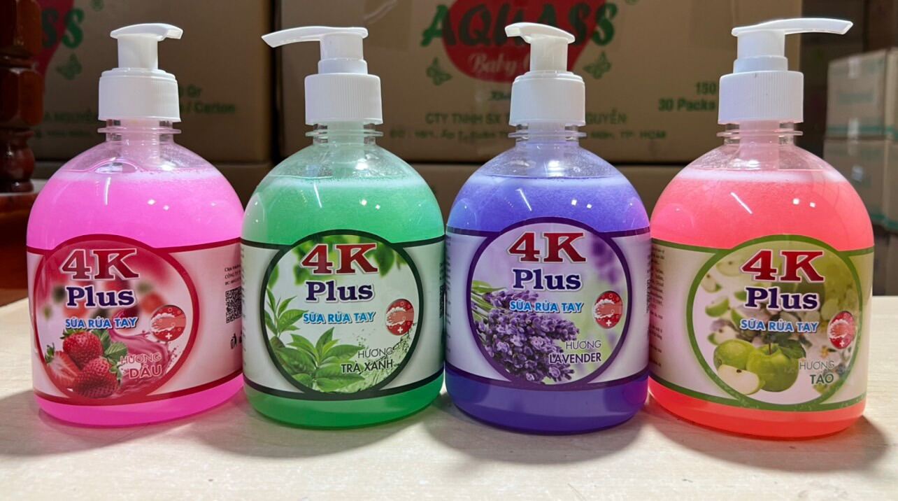 Nước rửa tay 4K chai 500ml