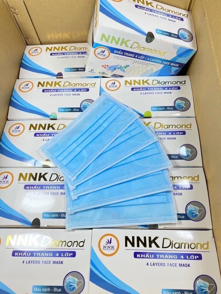 1 Hộp / 50 Cái Khẩu Trang Y Tế Cao Cấp NNK DIAMOND Kháng Khuẩn Lọc Bụi