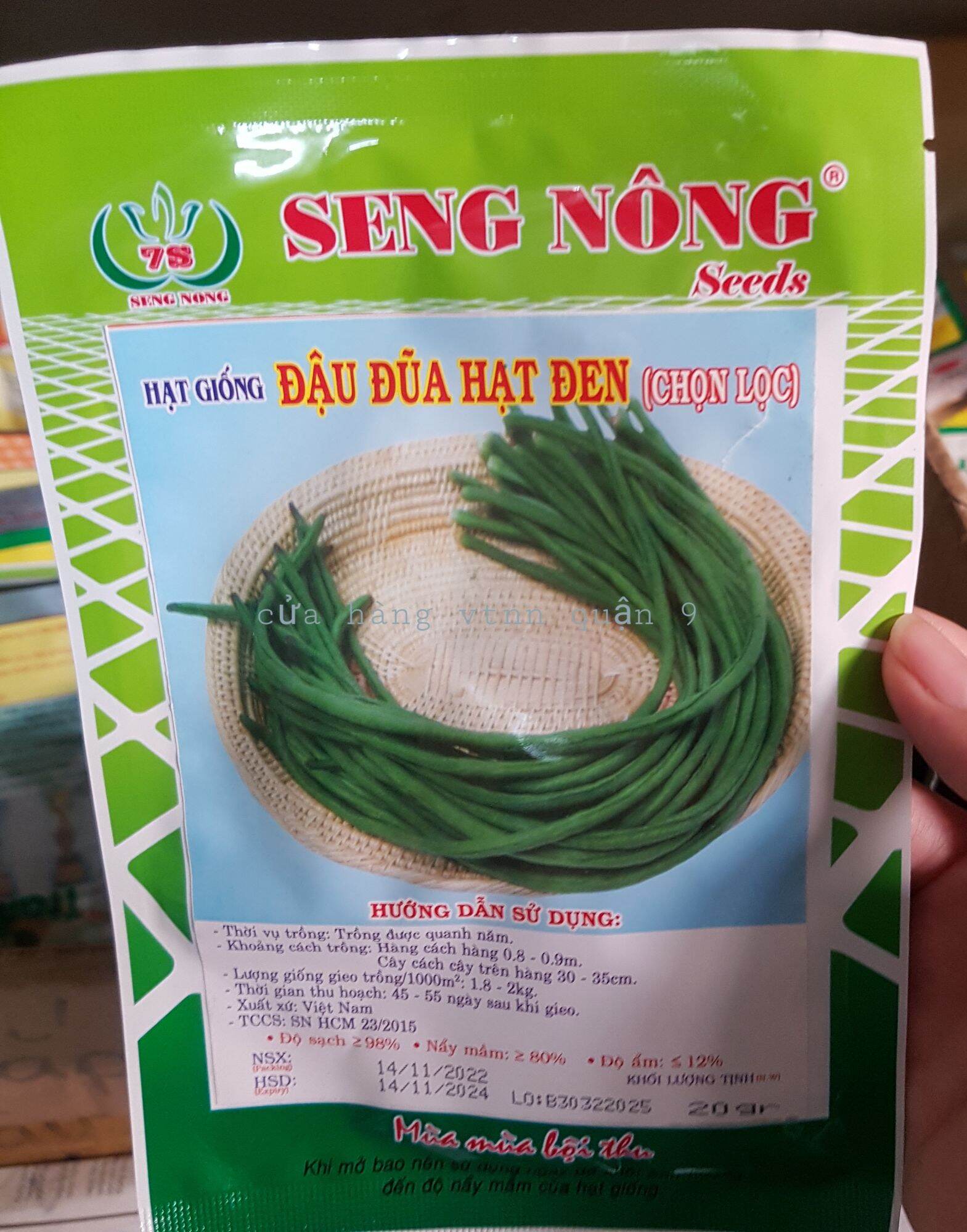 hạt giống đậu đũa hạt đen