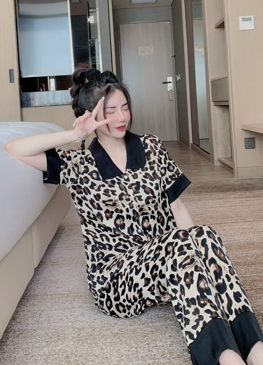 pyjama lụa cọc tay