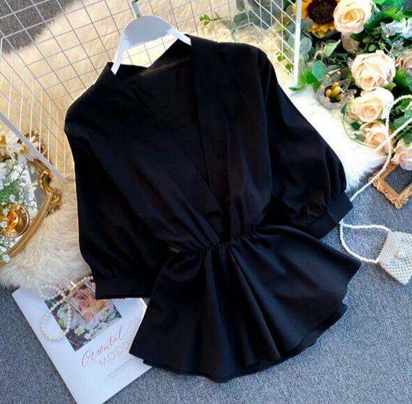 57-90kg Bigsize ÁO KIỂU PEPLUM GIÁ RẺ