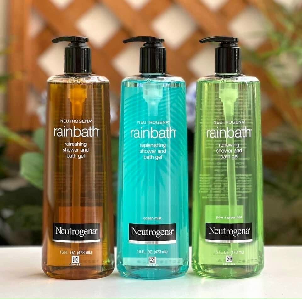 set sữa tắm neutrogena rainbath 3 chai