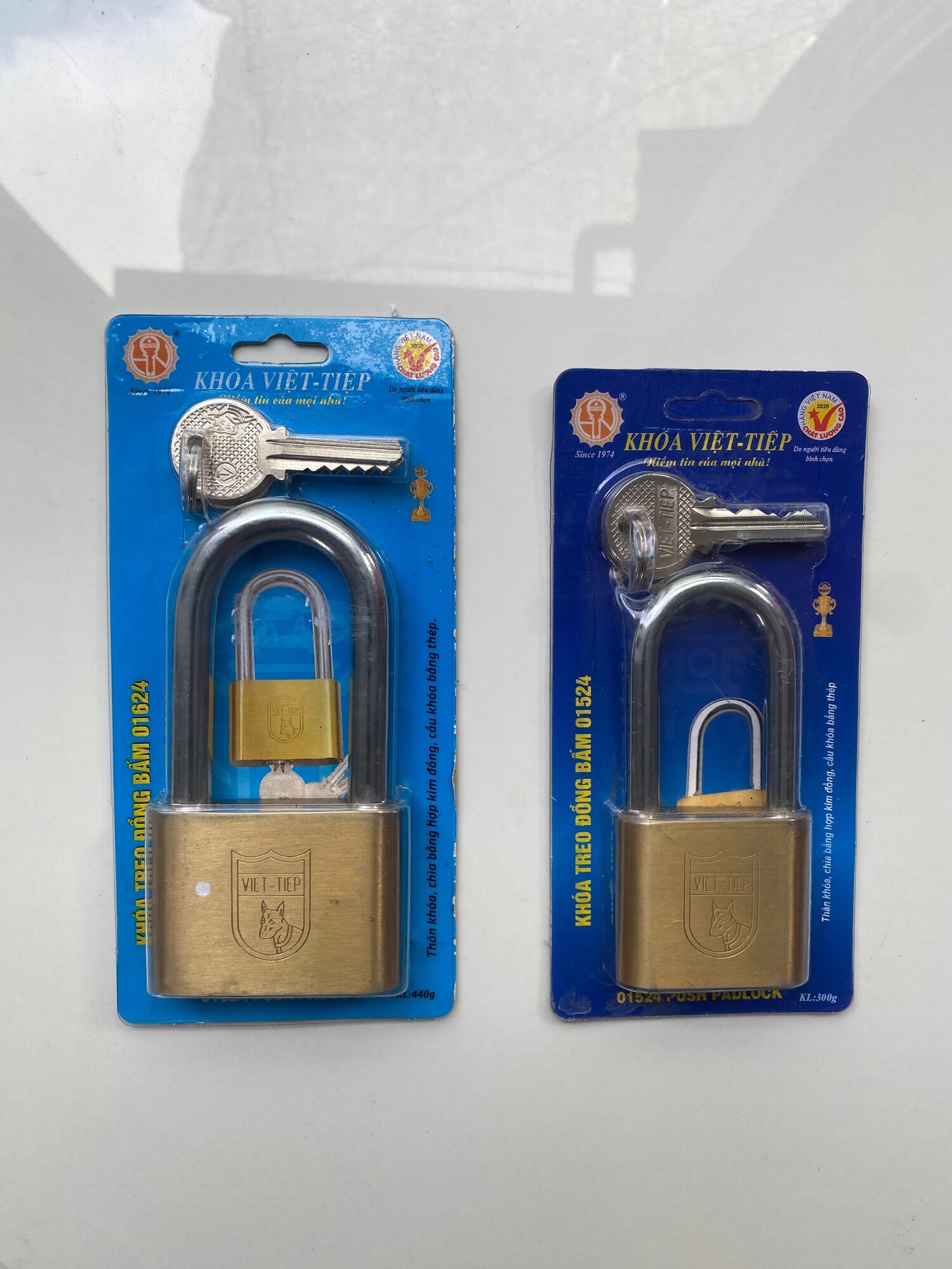 Ổ khoá việt tiệp càng dài 5p( mã 01524), 6p( mã 01624)