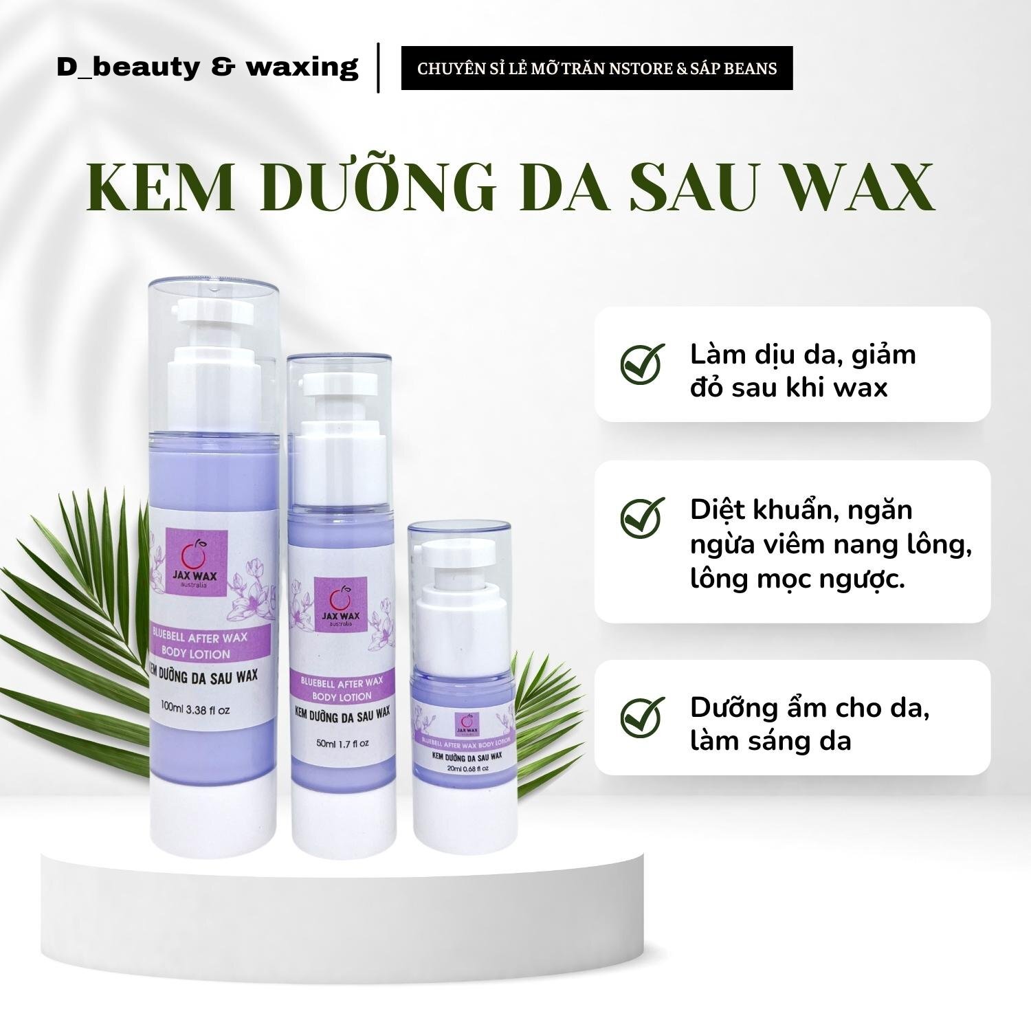 Kem dưỡng da sau wax - bluebell after wax body lotion