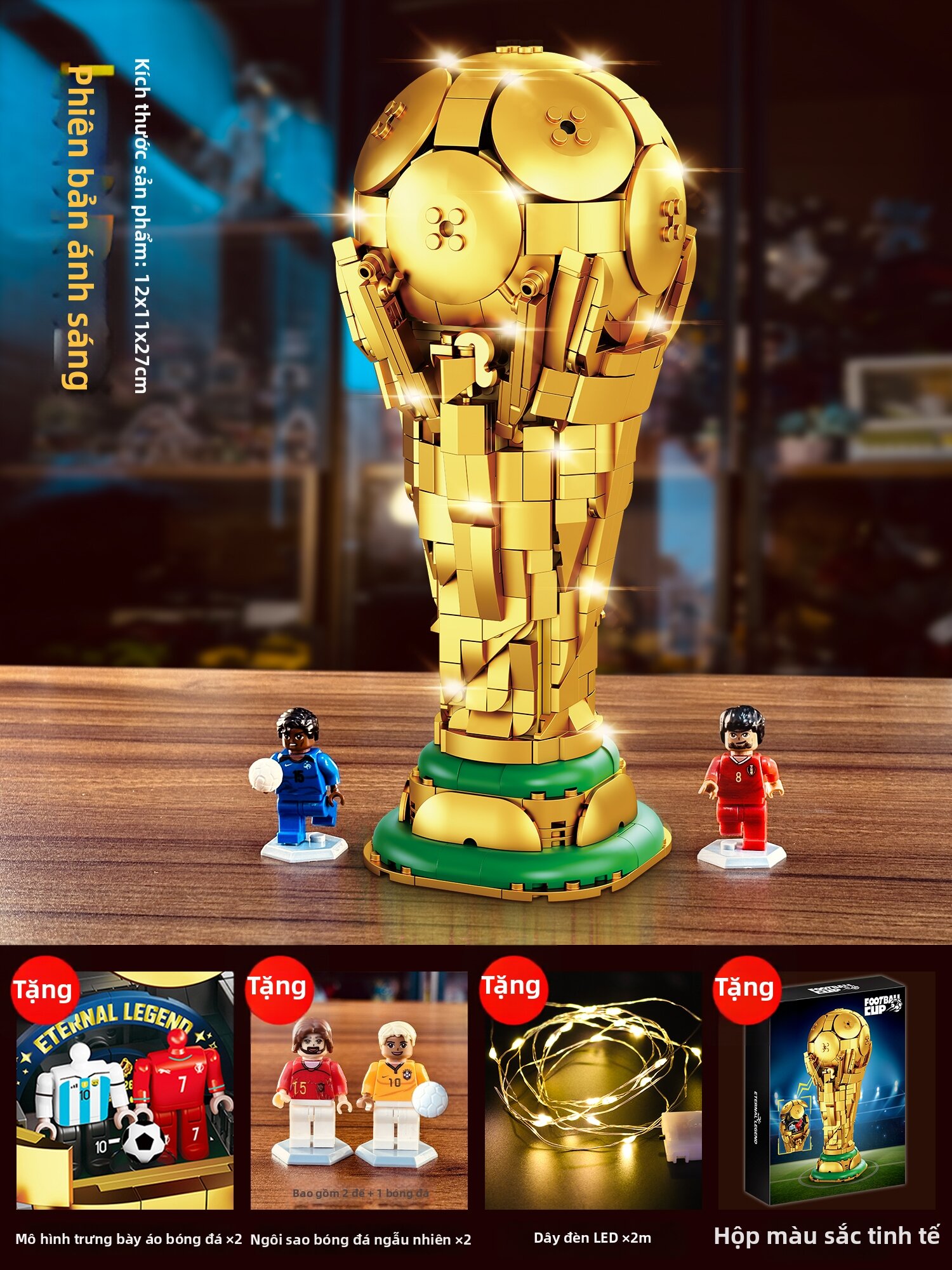 Mô Hình Cúp World Cup Tự Lắp Ráp Đồ Chơi Giáo Dục cho Bé Trai