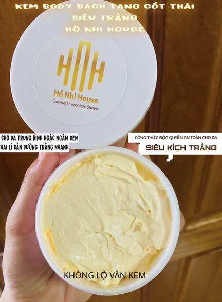Kem body cốt Thái ( cốt ủ cao cấp ) trắng da sau 7 ngày.
