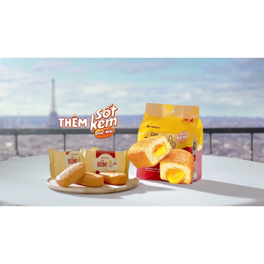 Combo 5 cái bánh bon c’est sốt kem phô mai