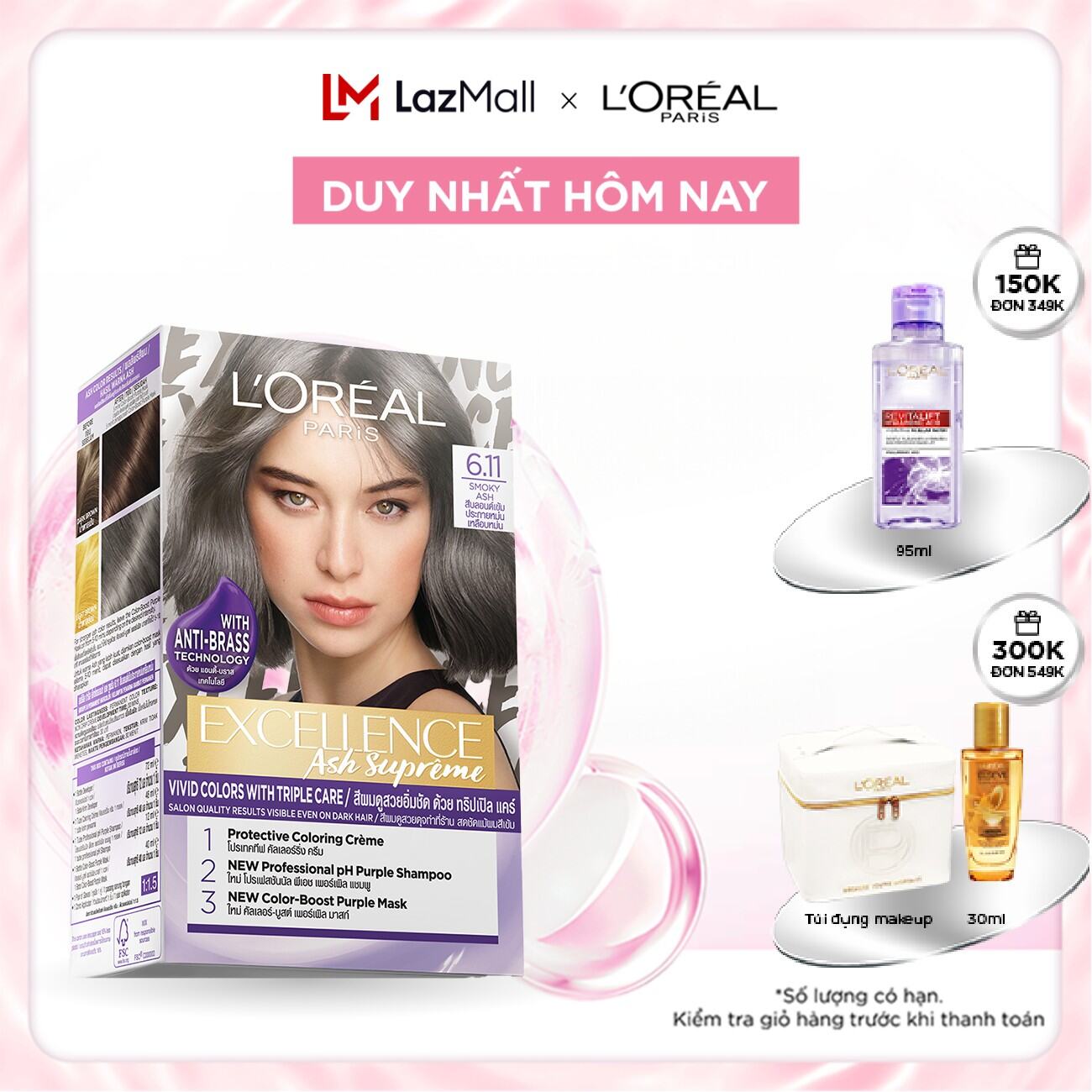 Kem nhuộm dưỡng tóc thời trang L'Oreal Paris Excellence Fashion 172ml