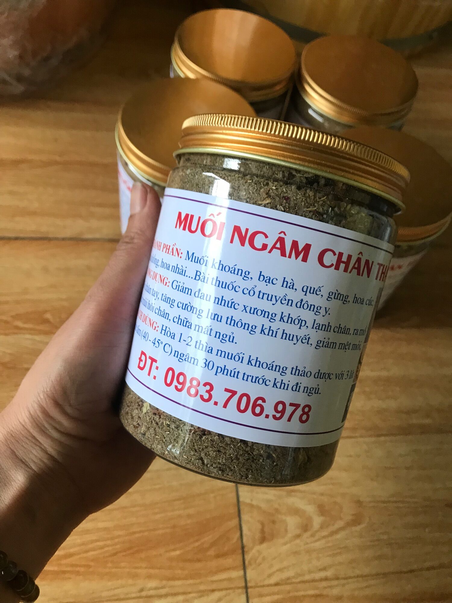 Muối ngâm chân masager thảo dược 100% người dao đỏ