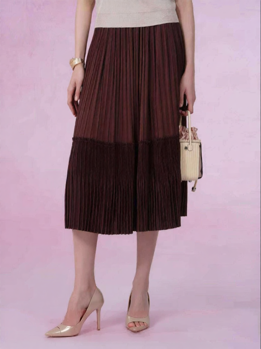 Gowani | Flared Slimming A-Line Skirt Giá 4,855,000 Đồng*Miễn phí vận chuyển