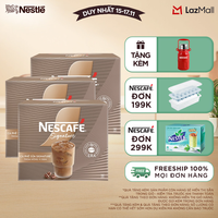 [Tặng 01 Bình giữ nhiệt 700ml NESCAFÉ] Combo 3 hộp Cà phê sữa NESCAFÉ Signature Hộp 10 gói THƠM NỒNG VỊ ĐẬM