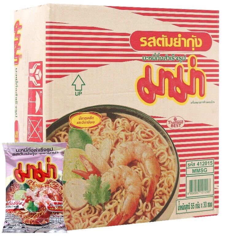 Mì Thái Lan Mama vị tomdum thùng 30 gói) loại 60g