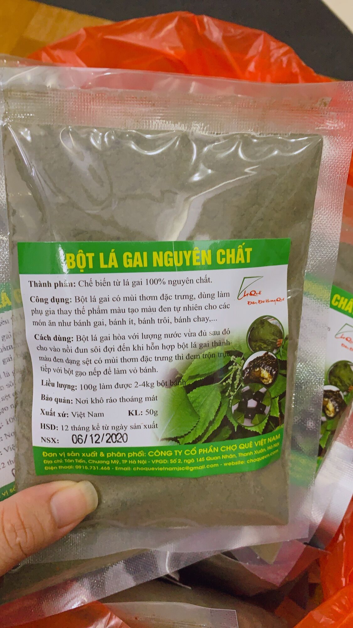 Bột lá tạo màu chợ quê (bột lá nếp/cẩm tím/gấc/hoa đậu biếc/củ dền/cà rốt…)