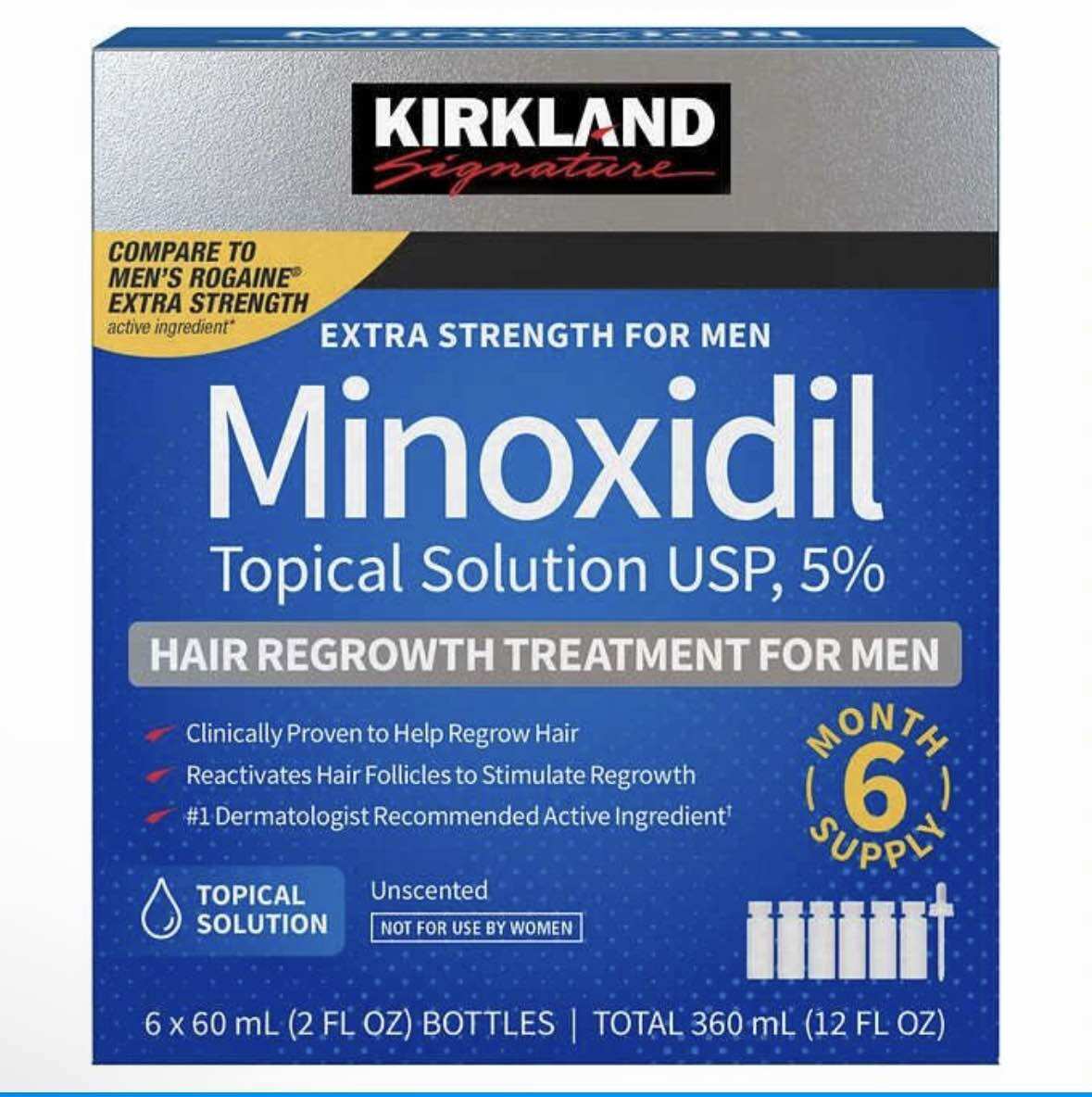 Minoxidil 5% dạng lỏng - Kirkland Hoa Kỳ