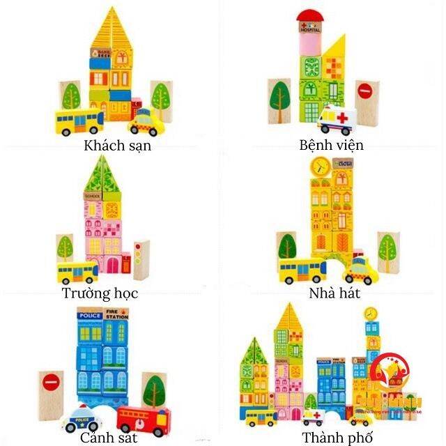 Mô hình thành phố bằng gỗ