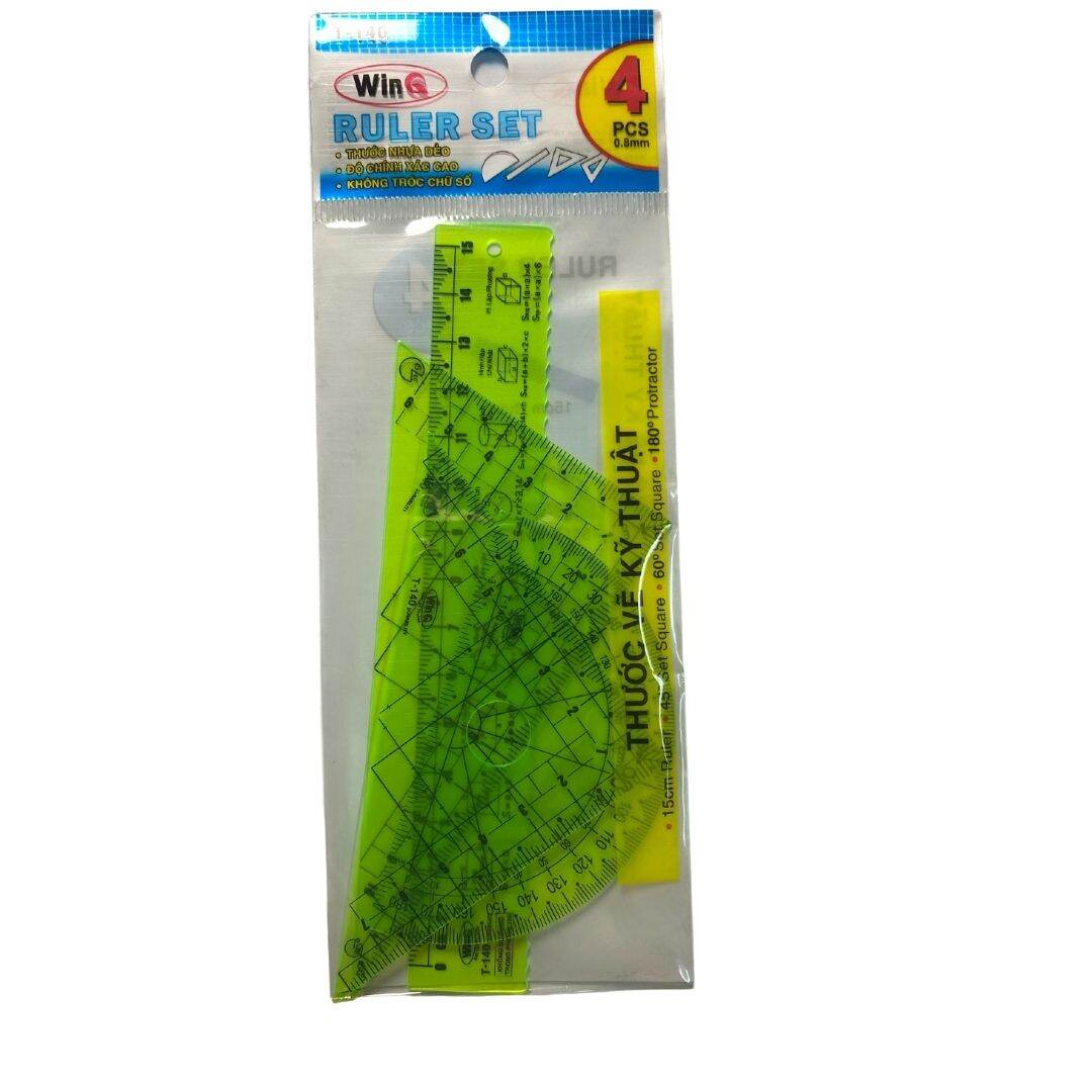 Thước vẽ kỹ thuật 4 món T-140
