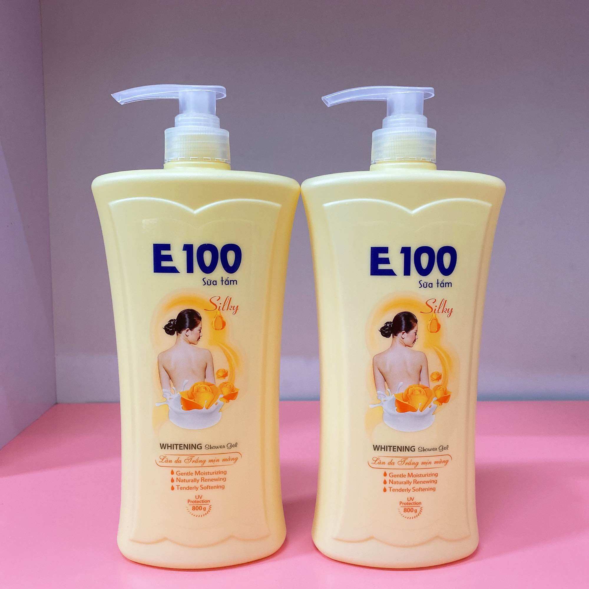 Sữa tắm e100 mầu vàng 800ml