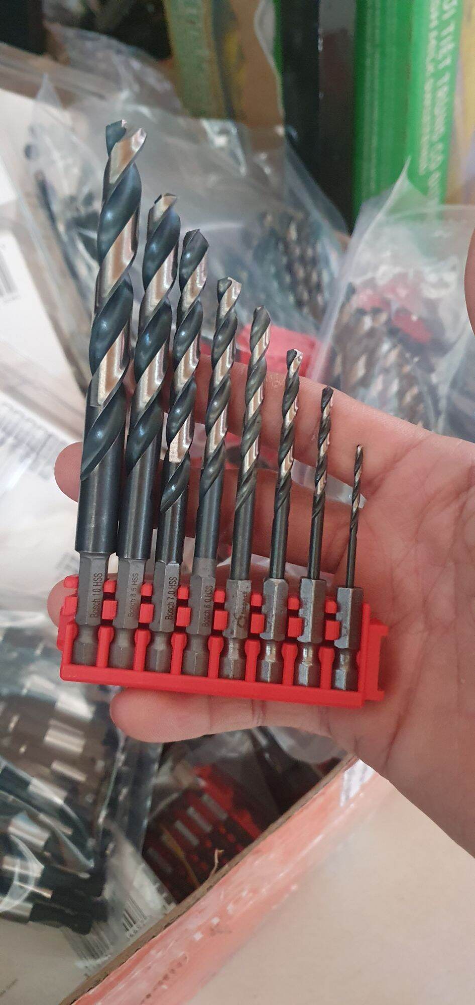 Bộ mũi khoan inox, sắt b o s c h hàng mỹ