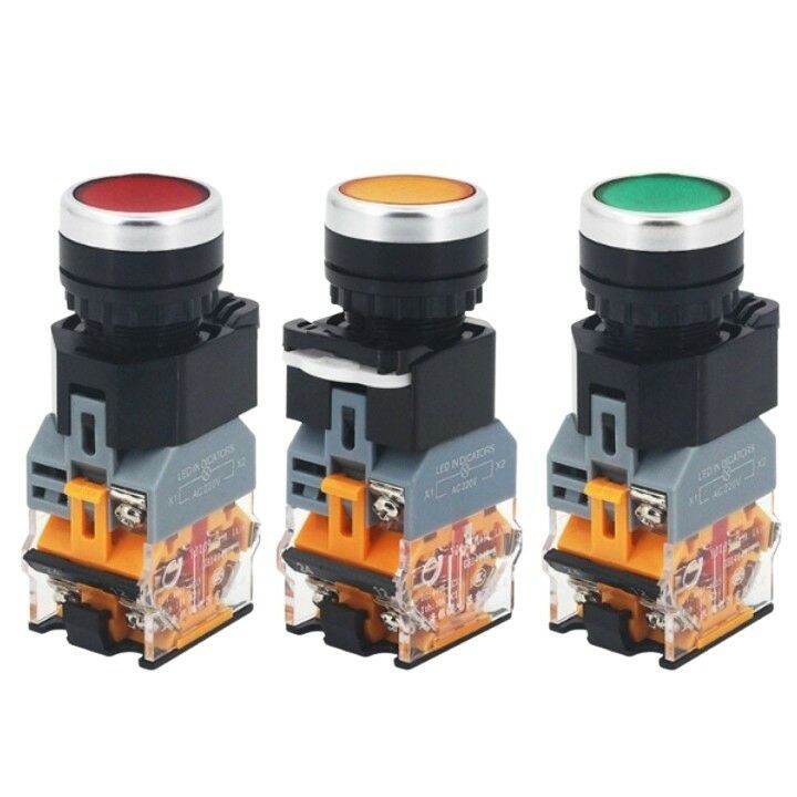 Công tắc ấn nhả có đèn phi 22mm