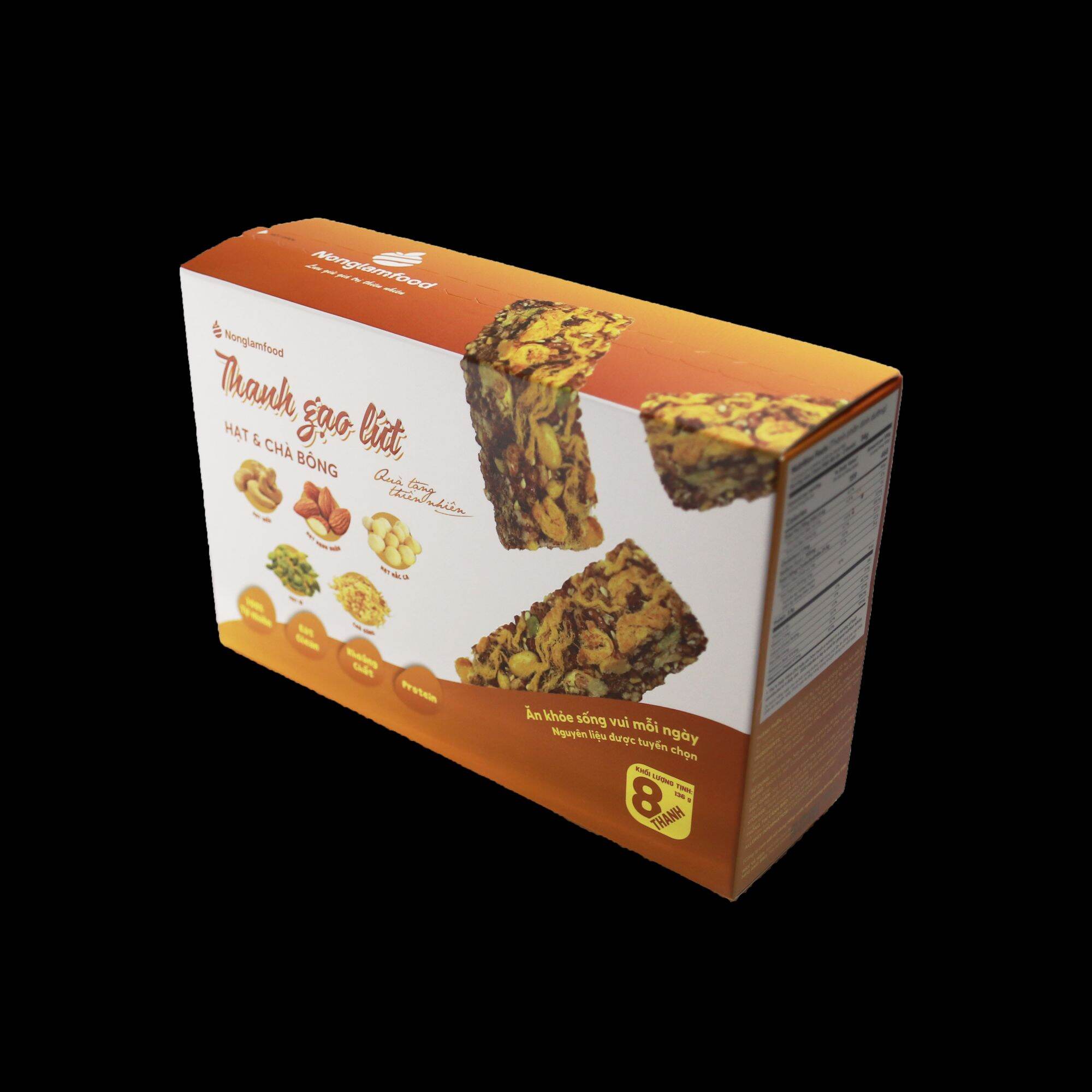 HỘP THANH GẠO LỨT HẠT & CHÀ BÔNG