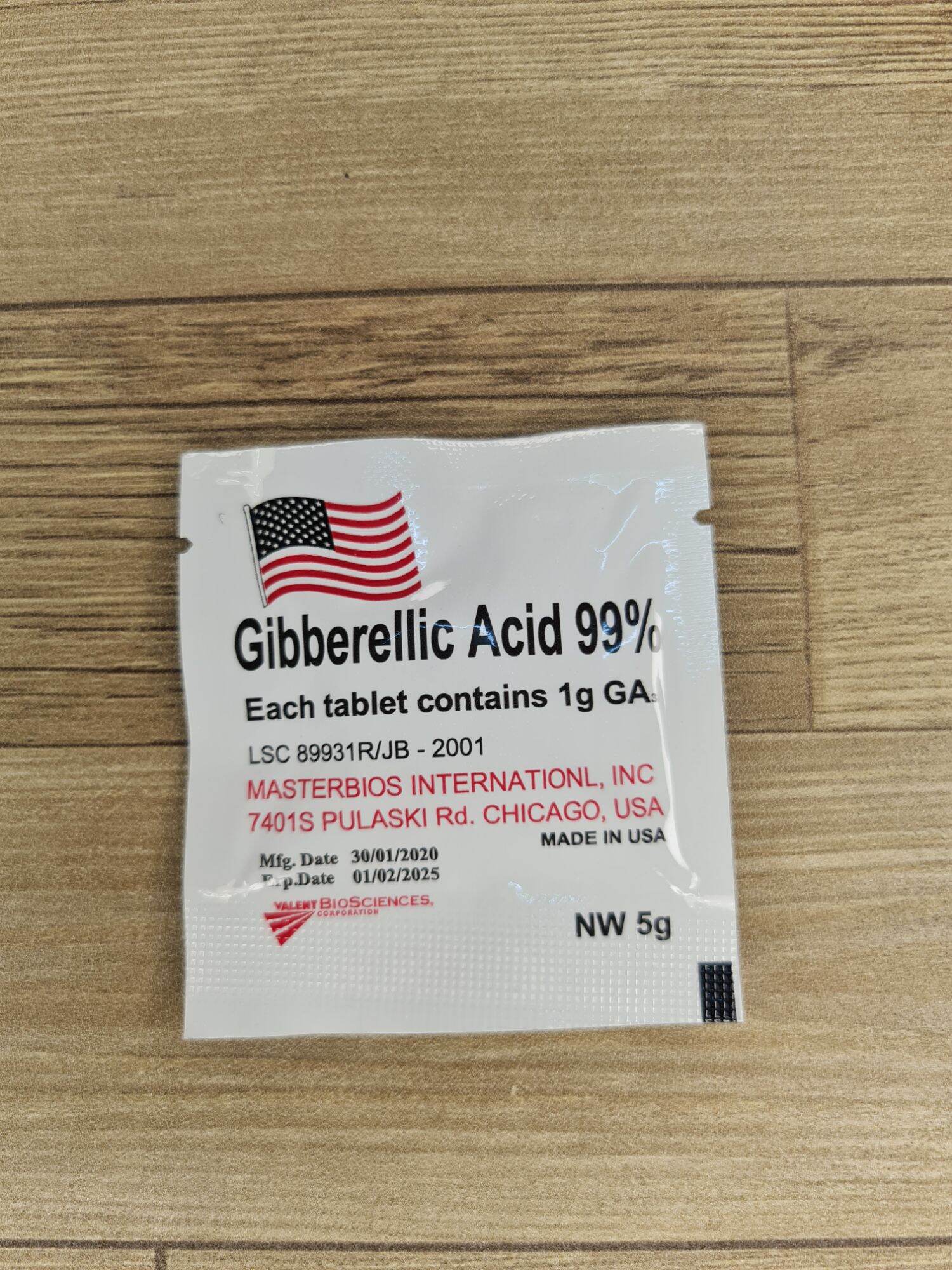 (Combo 200 viên) GA3 Gibberellic Acid 99% (5gr) Giúp vọt cây tăng khả năng sinh trưởng hạn chế bệnh 