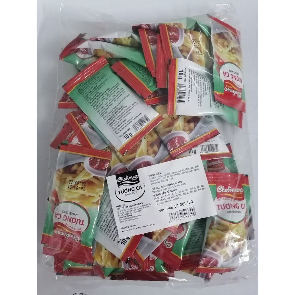 100 gói tương cà ( cholimex )gói nhỏ 10g
