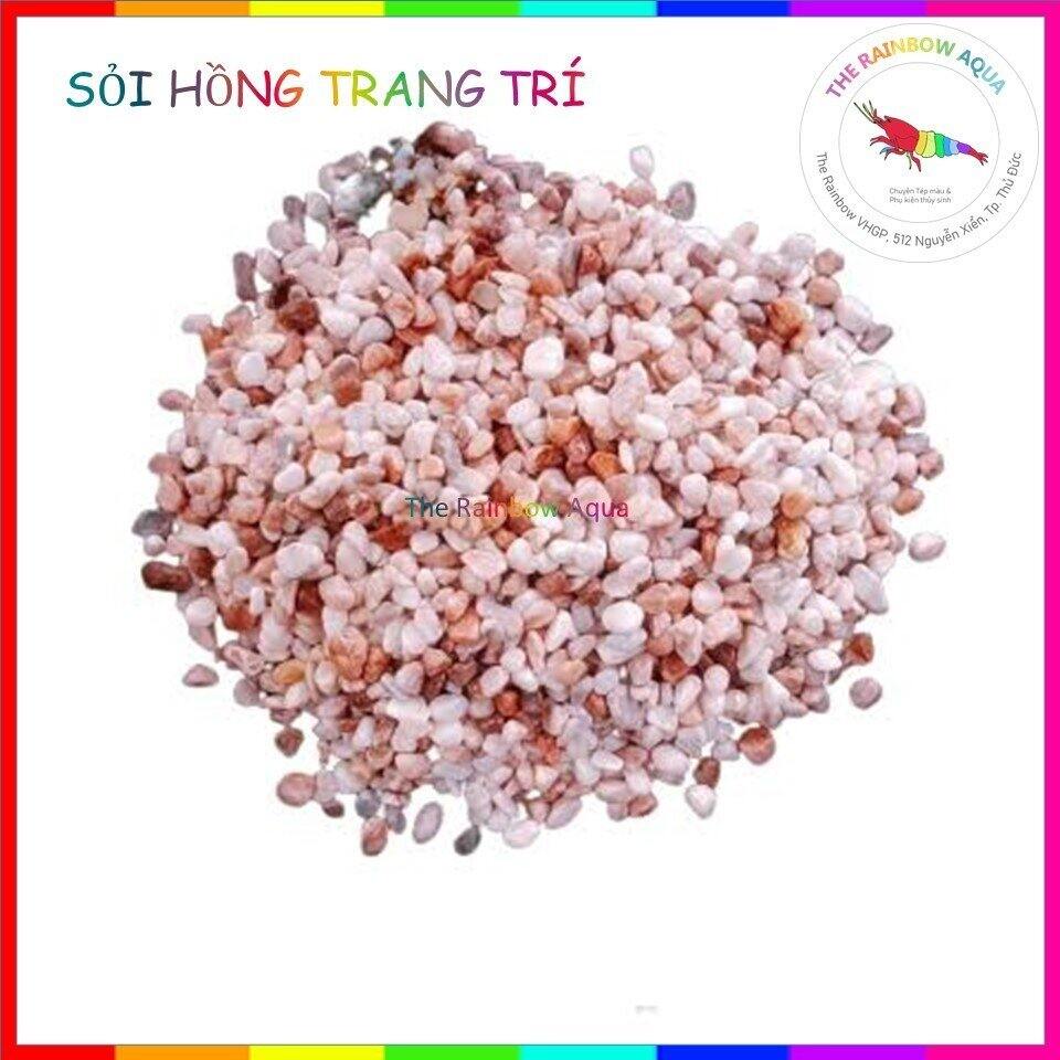 Sỏi hồng trang trí hồ cá thủy sinh