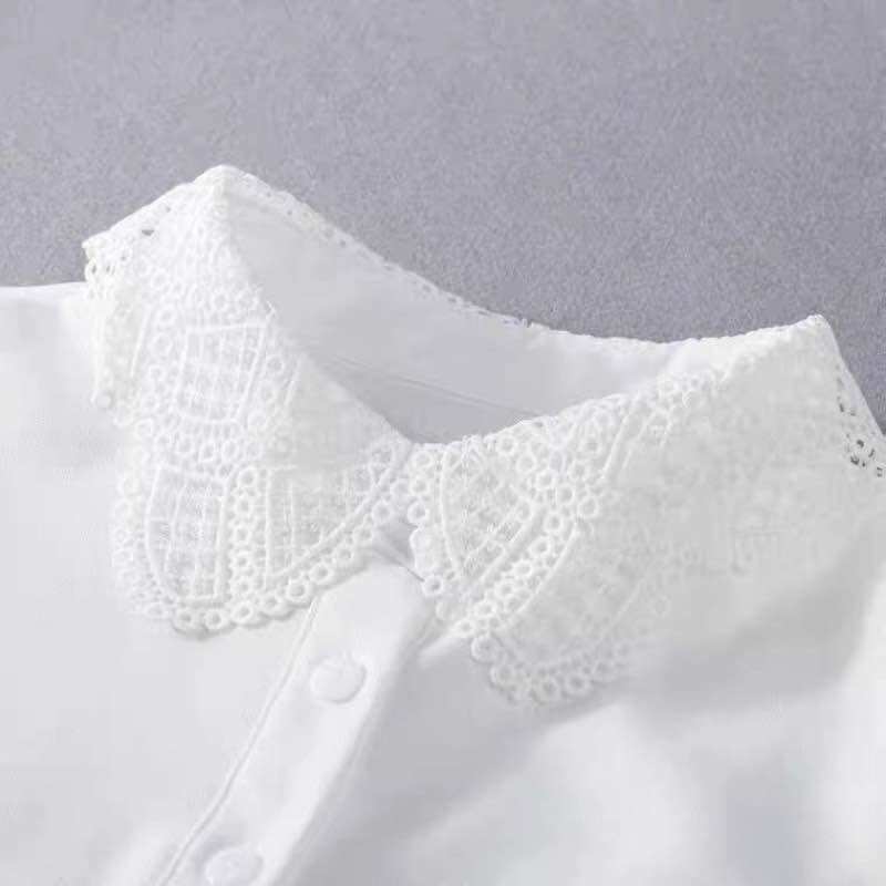 (C012) CỔ COTTON MỀM CÓ trắng đen size cổ sơ mi
