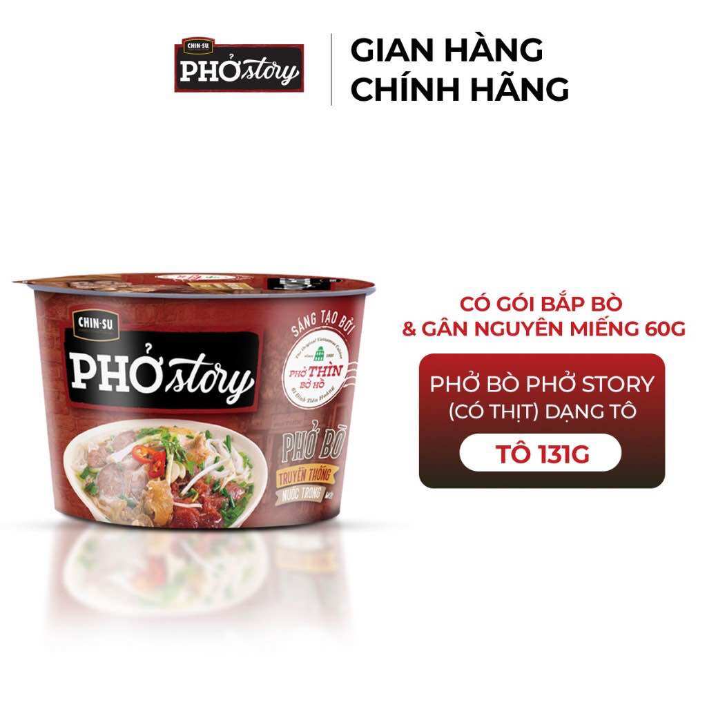 Phở Thìn Bờ Hồ Story Thịt Thật Dạng Tô 131g