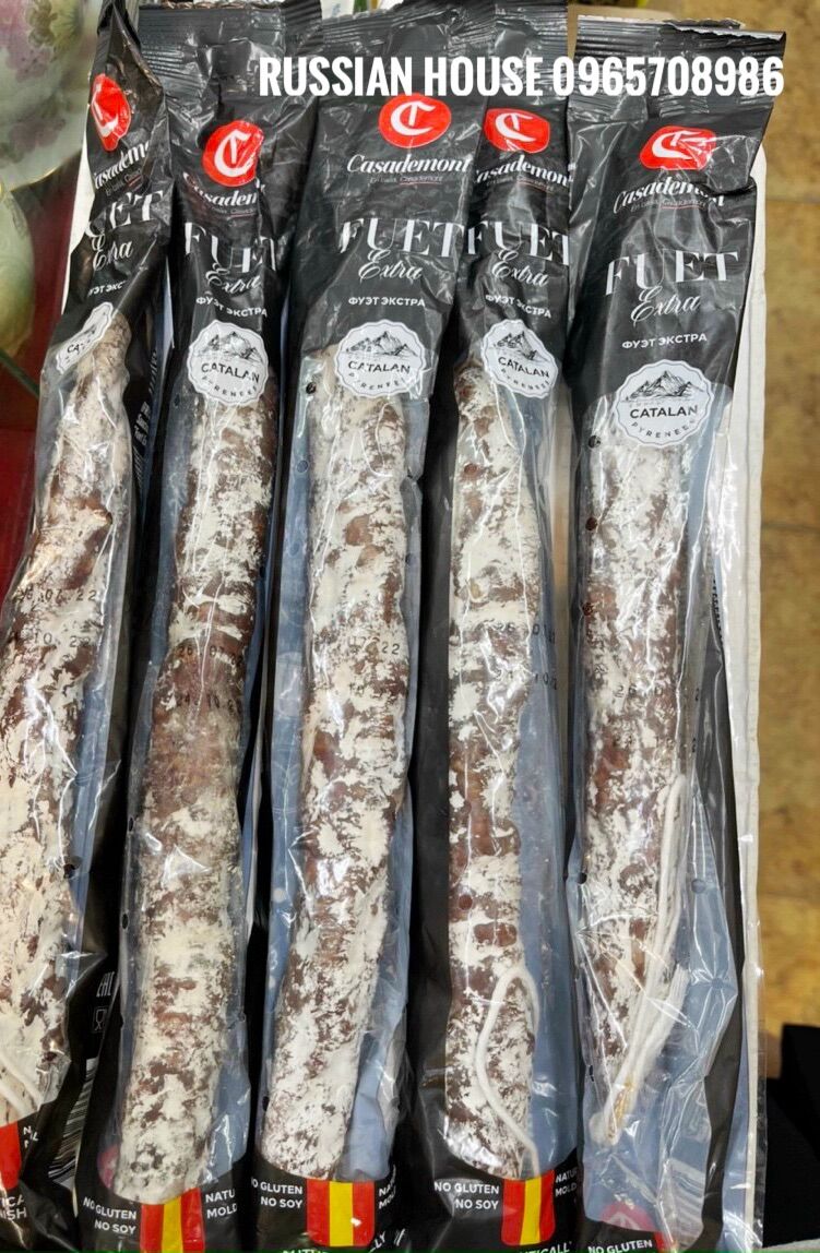 Salami xúc xích mốc Fuet Extra xách tay Nga/150g