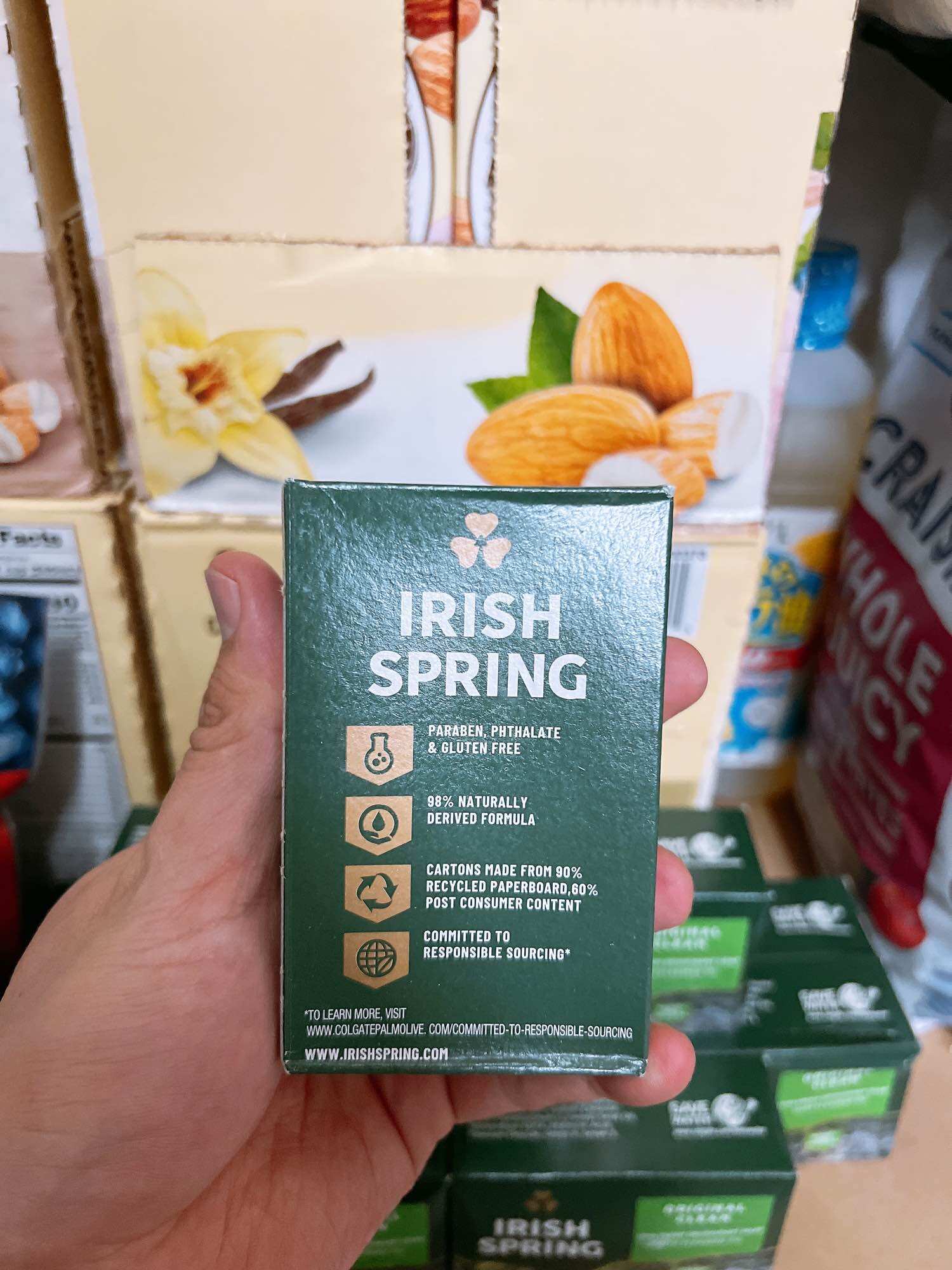 Xà bông cục Irish Spring Original Clean 113g Mỹ.